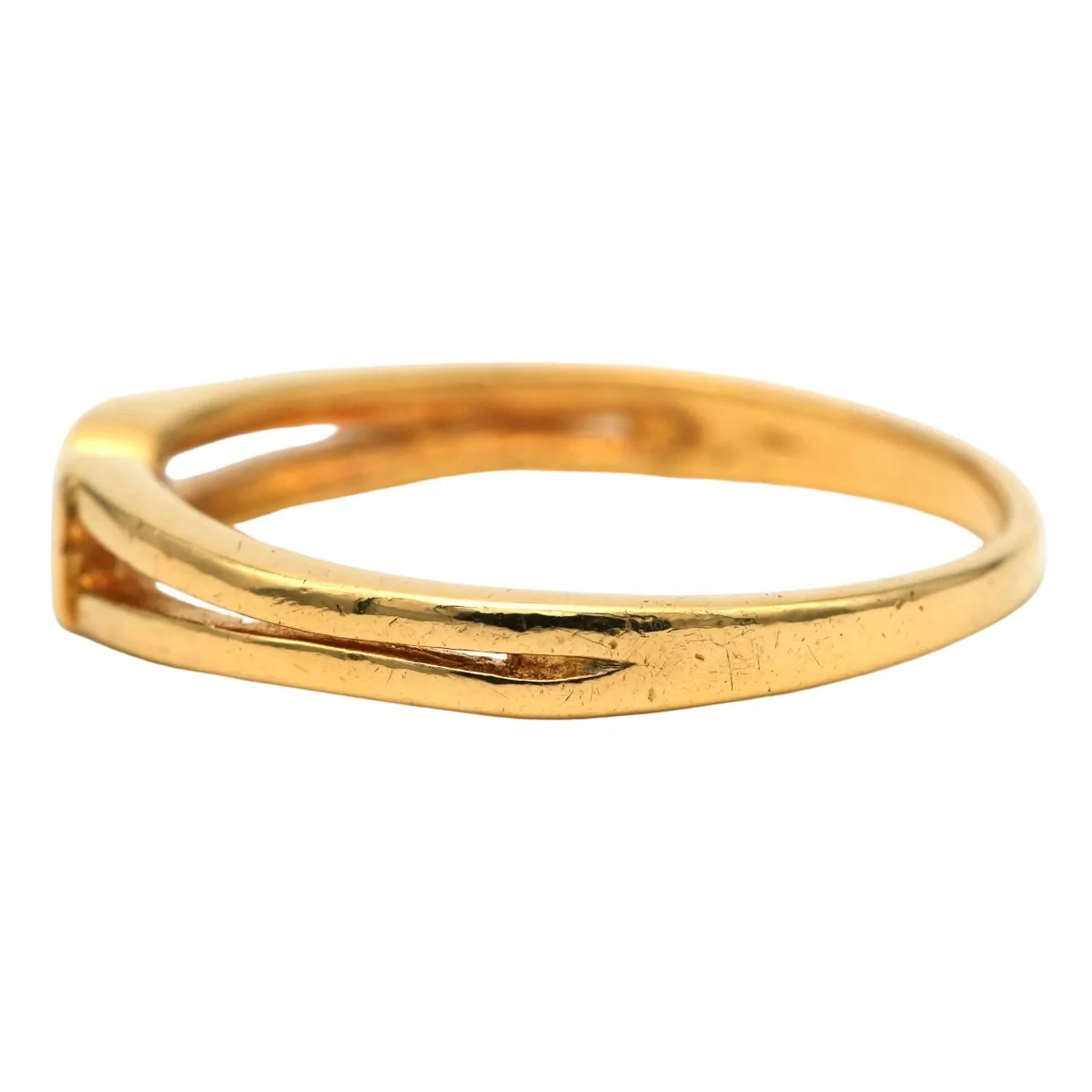Bague Toi & Moi en or jaune et diamants - Image 3