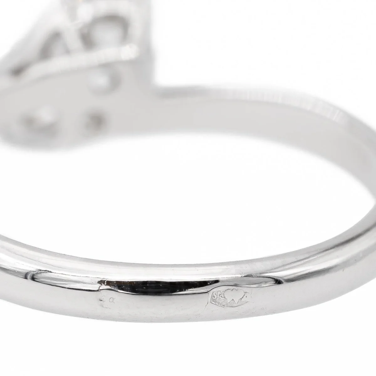 Bague Toi et Moi en or blanc et diamant - Image 5