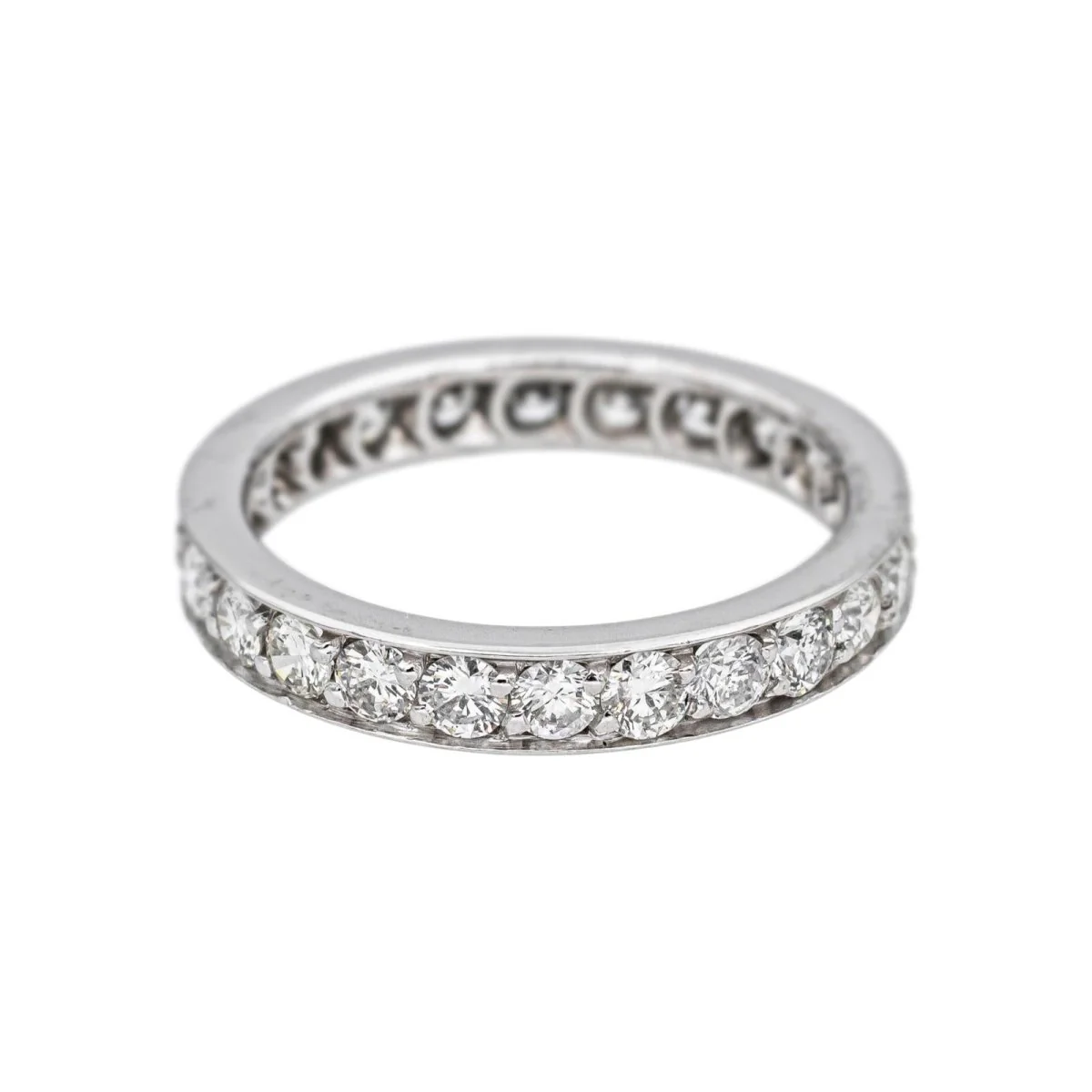 Bague Alliance en or blanc et diamants