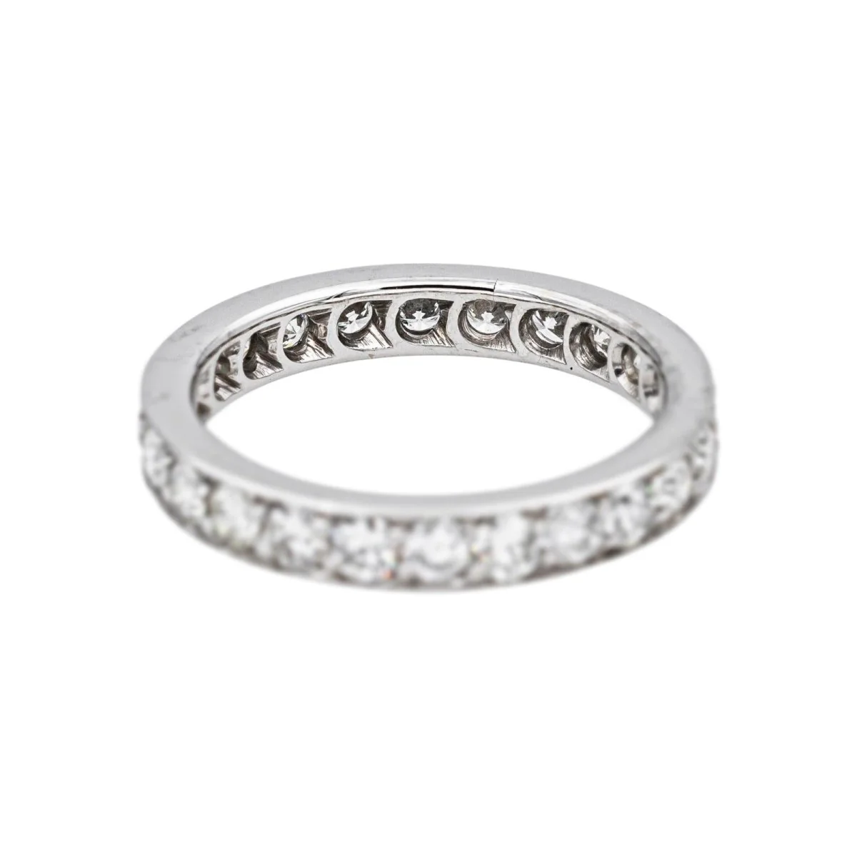 Bague Alliance en or blanc et diamants - Image 3