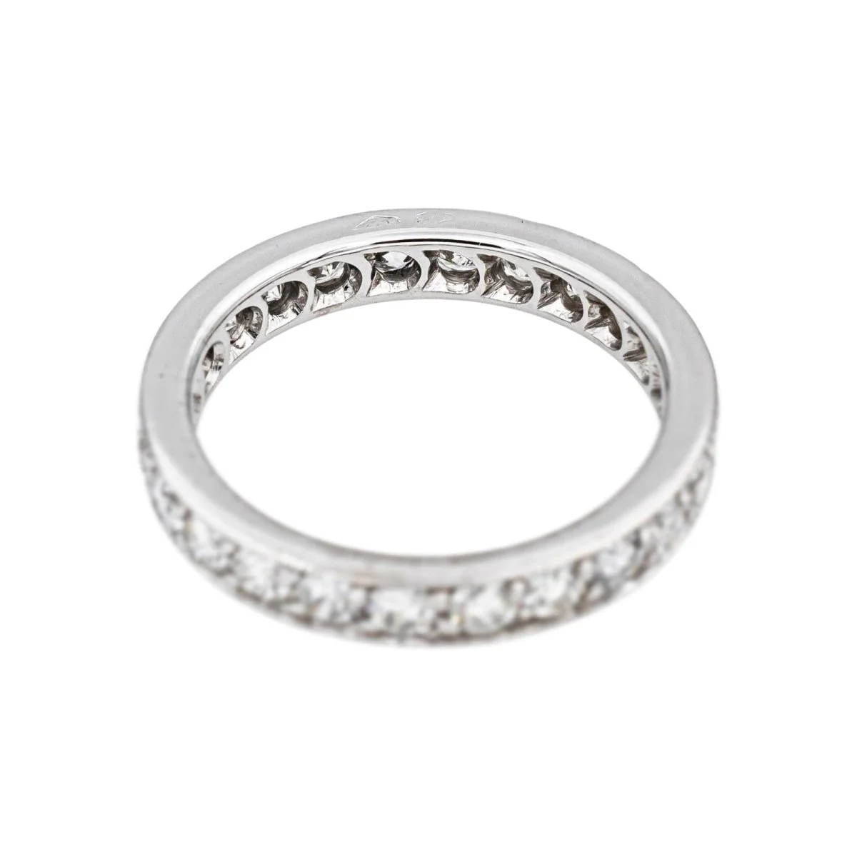 Bague Alliance en or blanc et diamants - Image 4