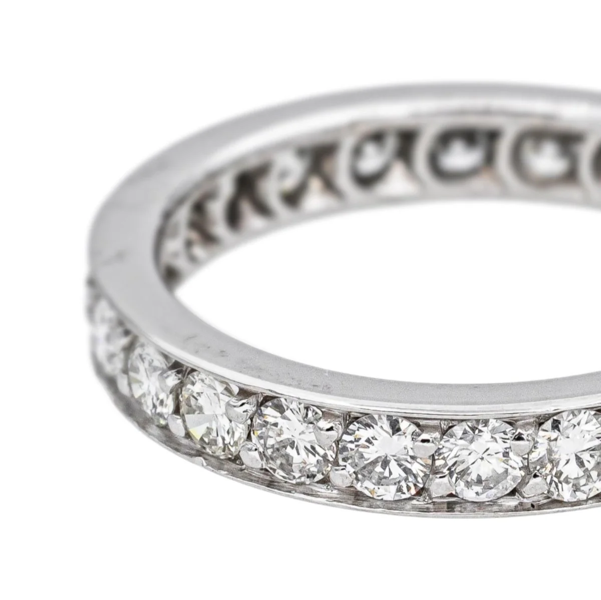Bague Alliance en or blanc et diamants - Image 6