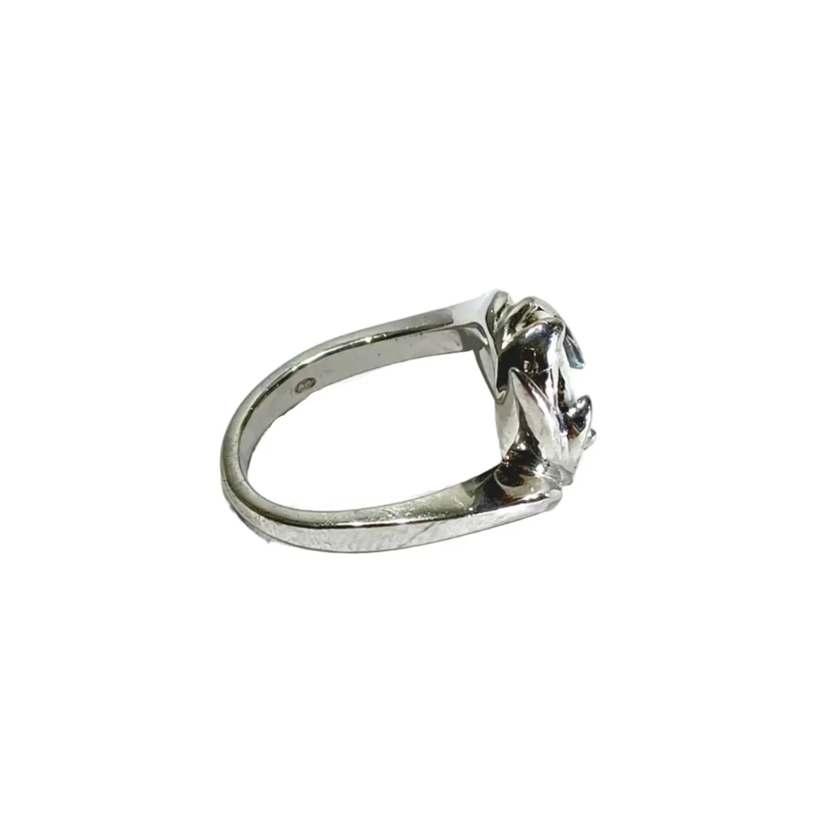 Bague Cocktail en or blanc et opale - Image 6