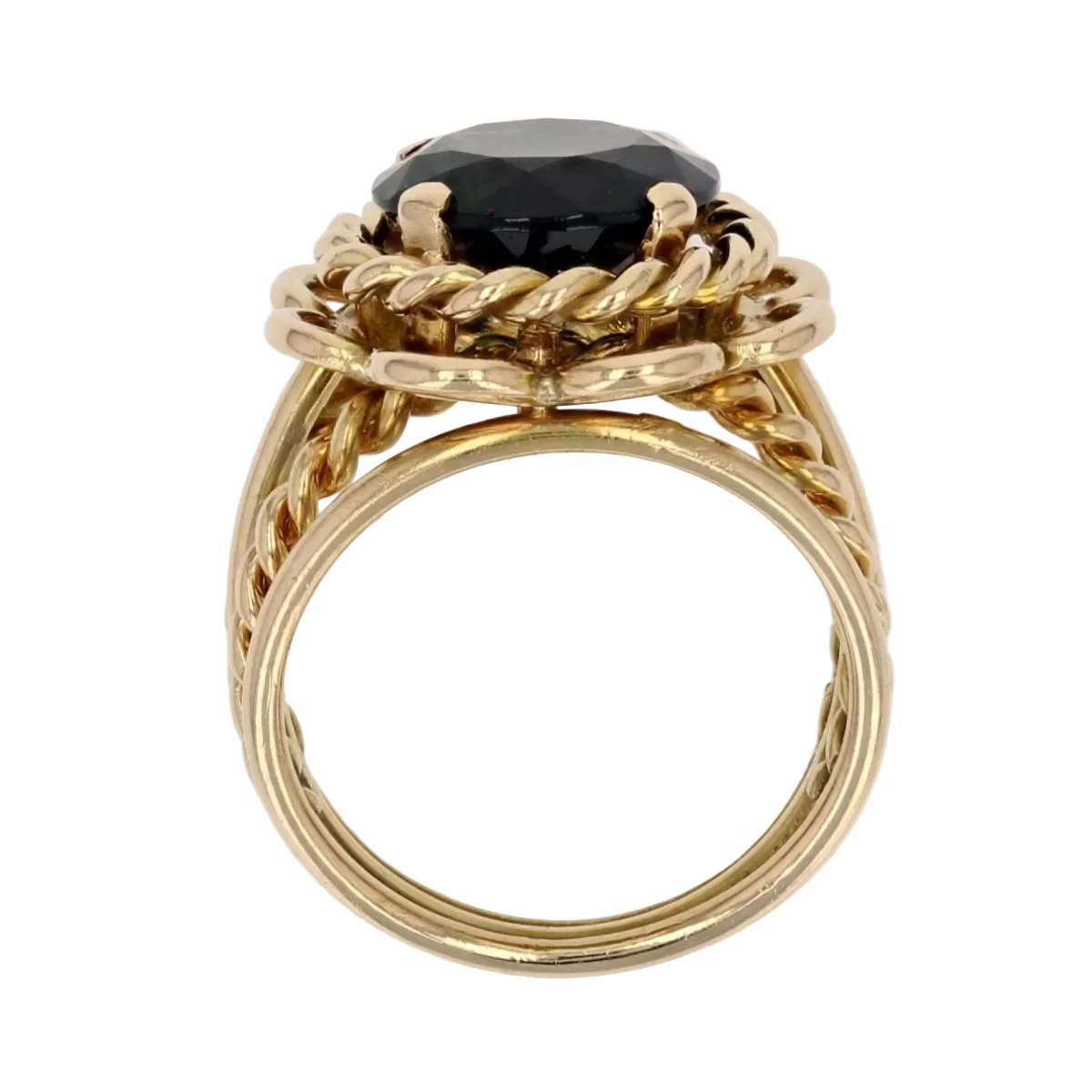 Bague Cocktail en or jaune et tourmaline - Image 6