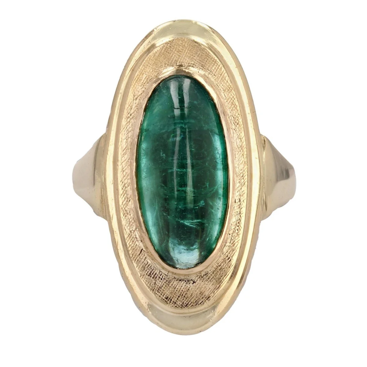 Bague Cocktail en or jaune et tourmaline