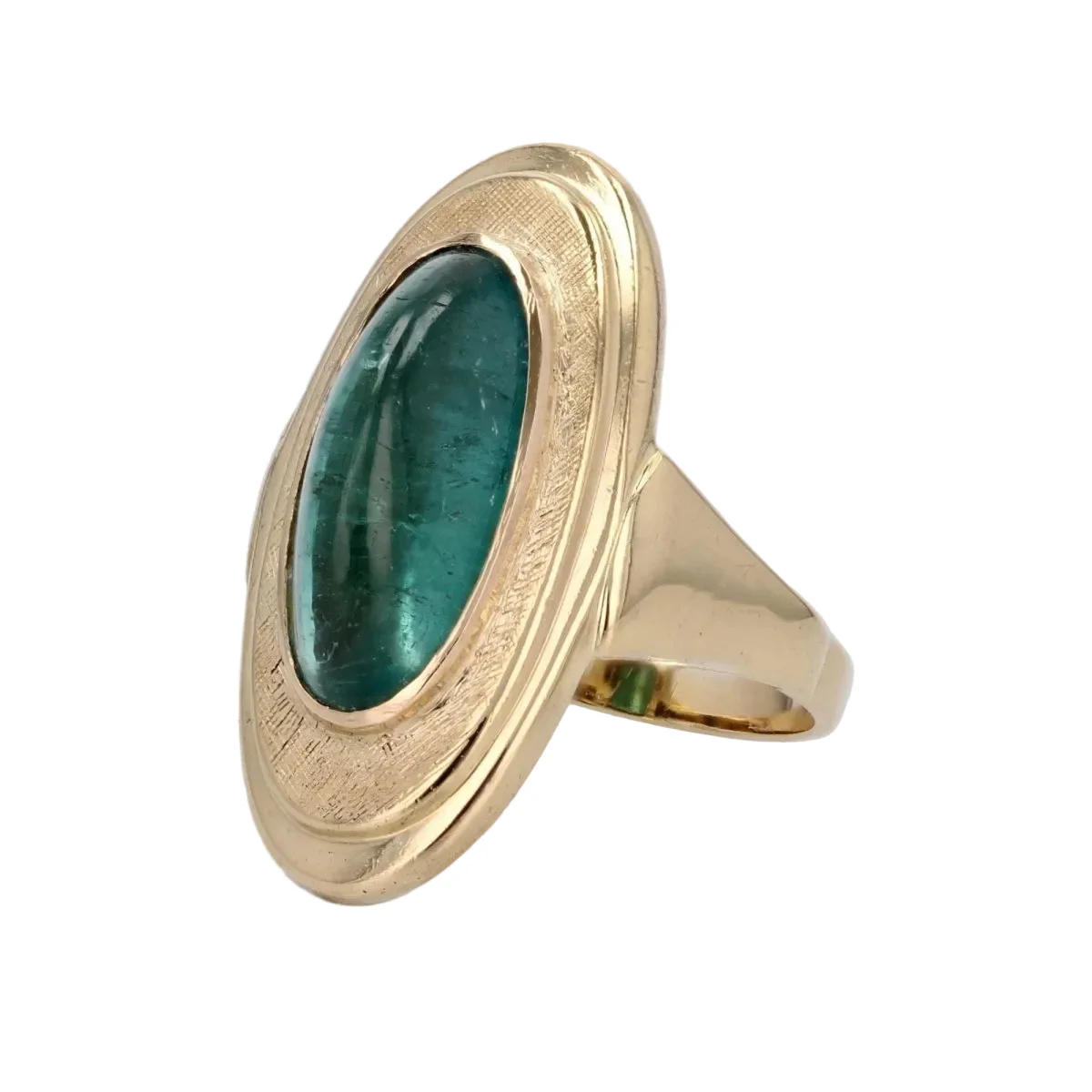 Bague Cocktail en or jaune et tourmaline - Image 3