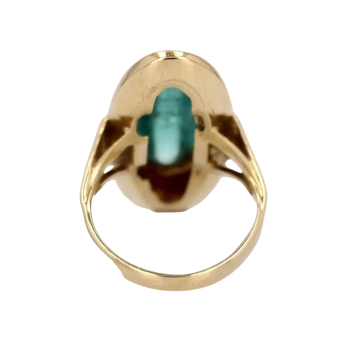 Bague Cocktail en or jaune et tourmaline - Image 4