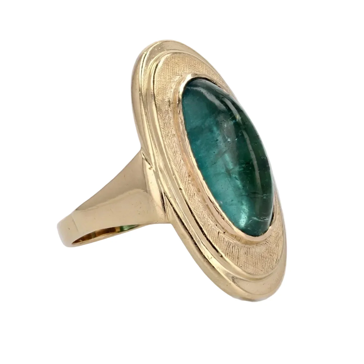 Bague Cocktail en or jaune et tourmaline - Image 5