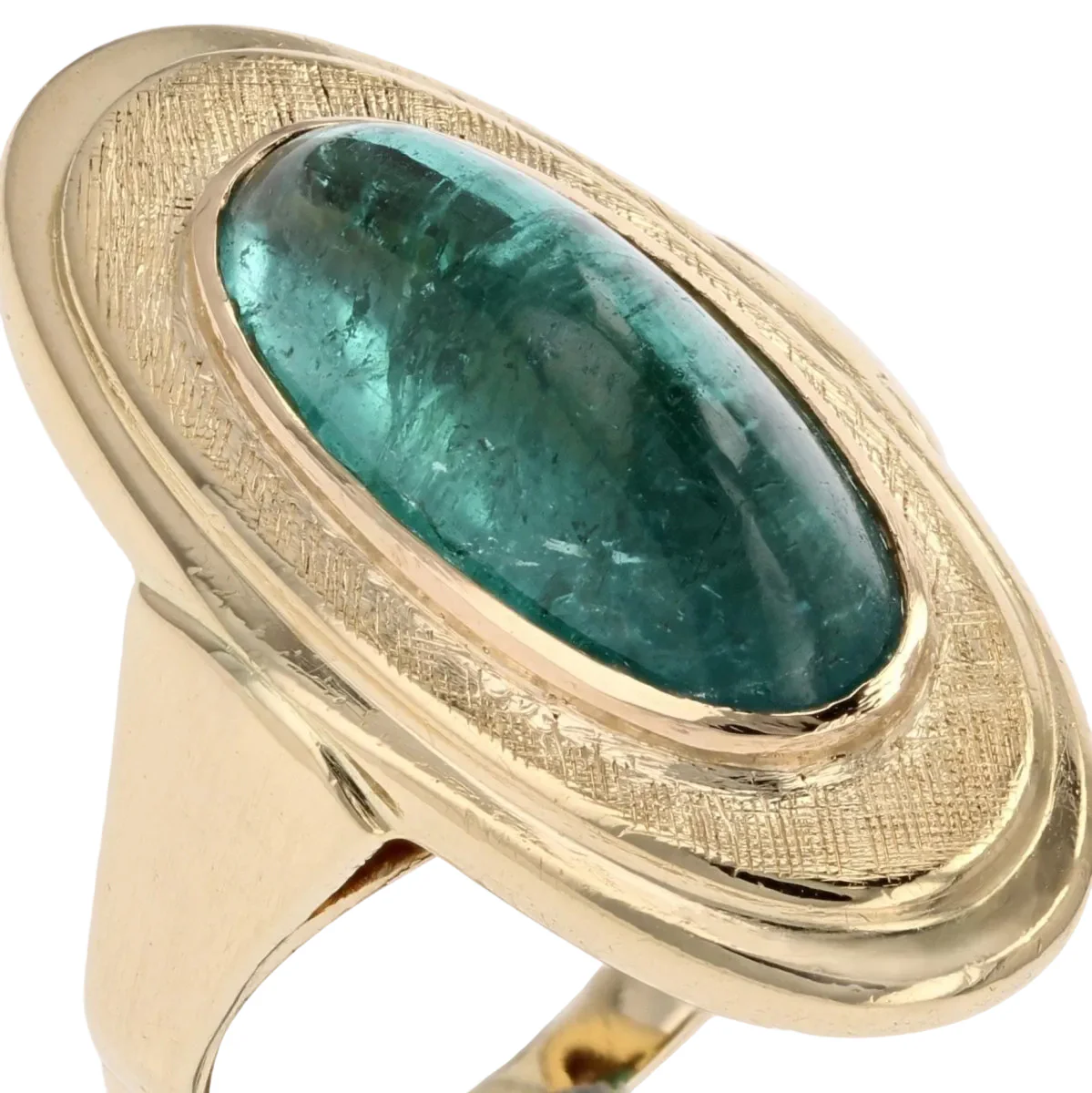 Bague Cocktail en or jaune et tourmaline - Image 7