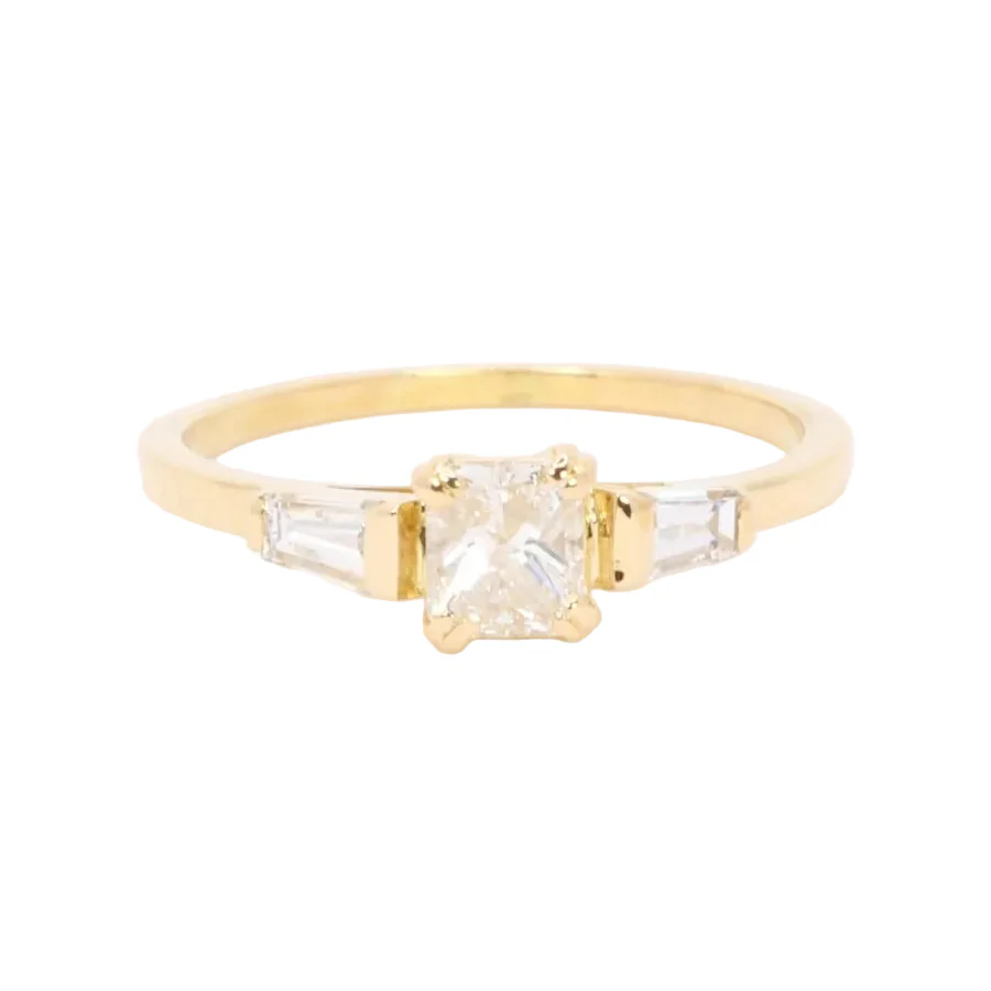 Bague Trilogie en or jaune et diamants