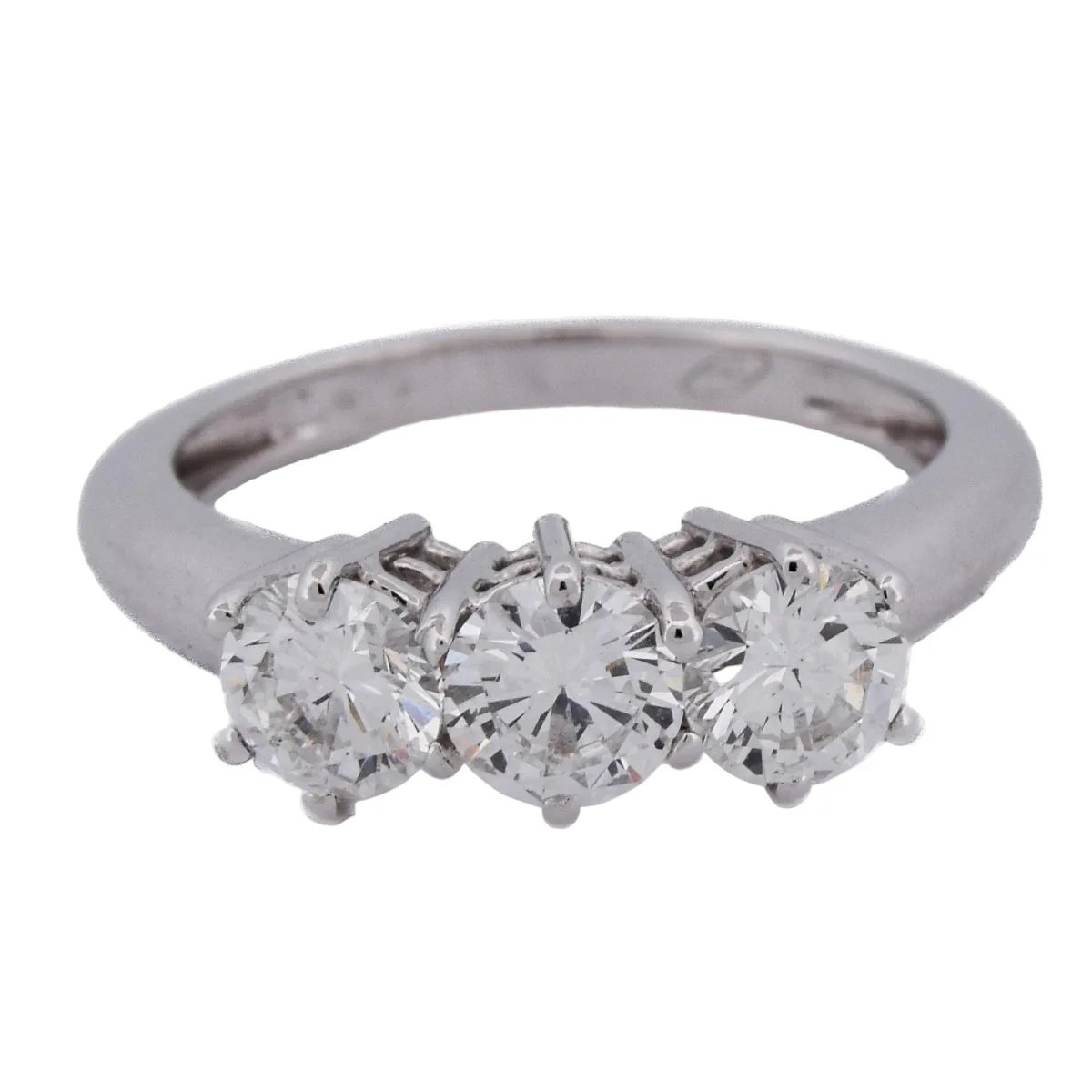 Bague Trilogie en or blanc et diamants