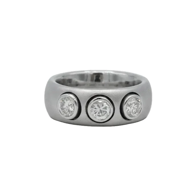 Bague Trilogie en or blanc et diamants