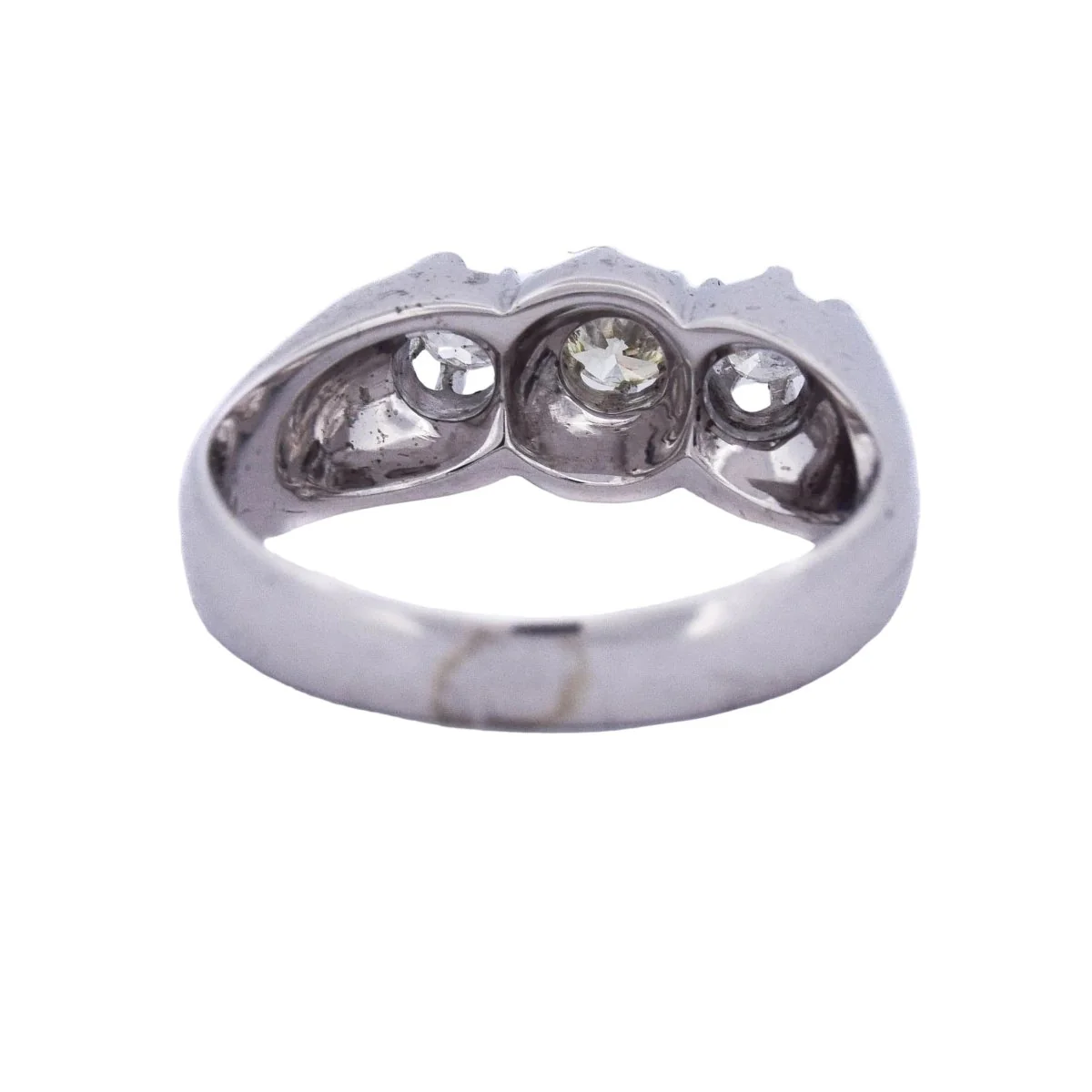 Bague Trilogie en or blanc et diamants - Image 5