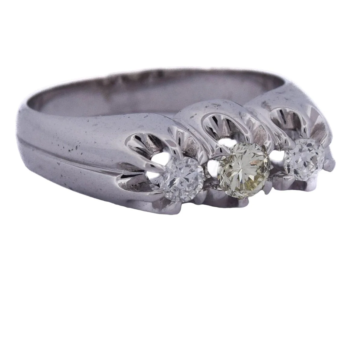 Bague Trilogie en or blanc et diamants - Image 7
