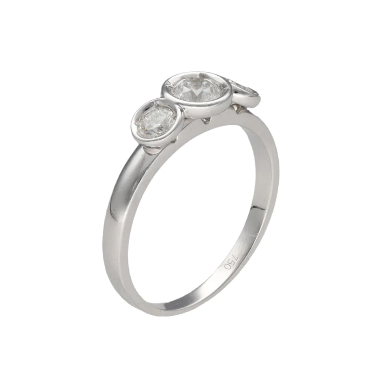 Bague en or gris et diamants - Image 3