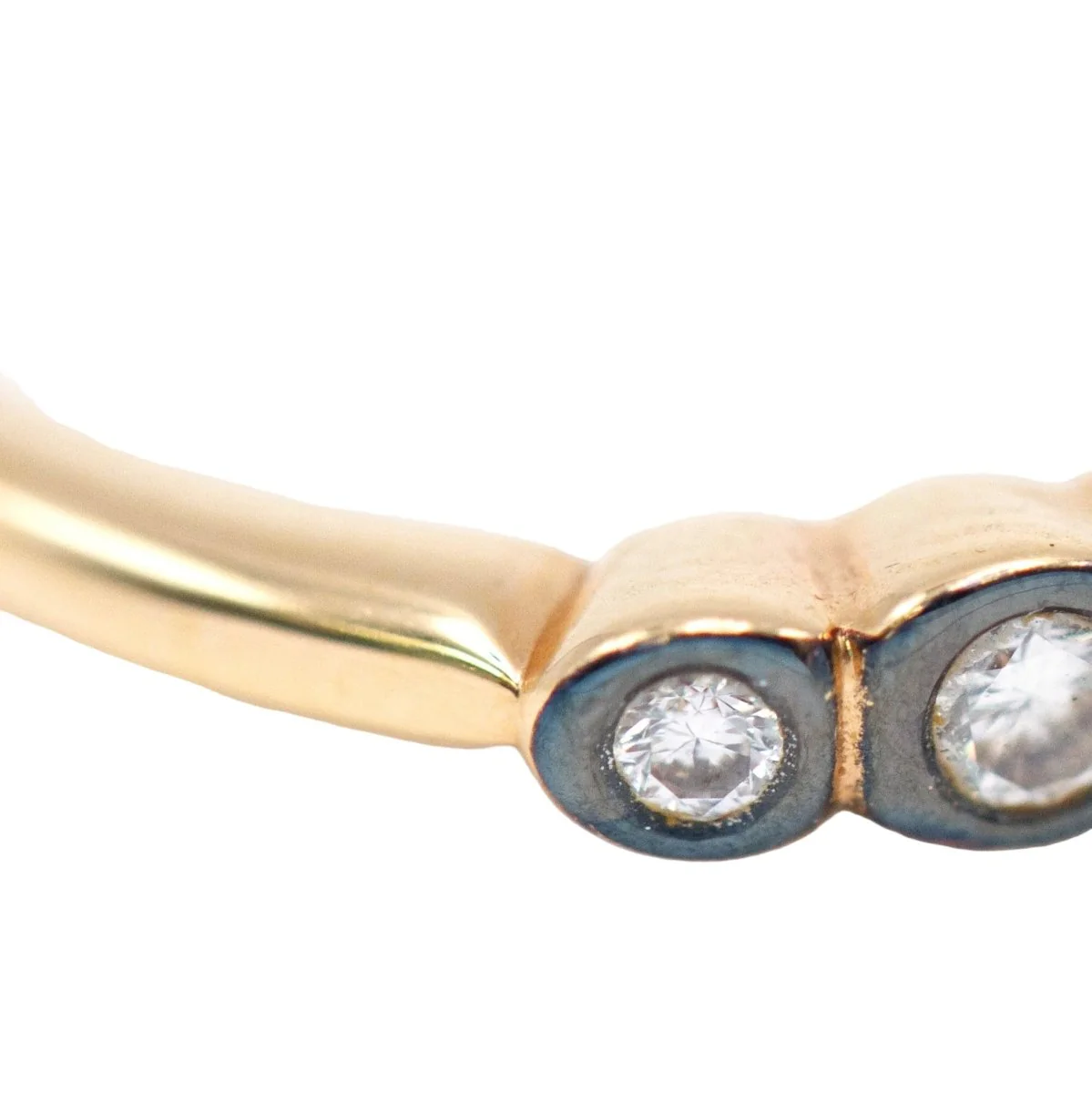 Bague Trilogie en or jaune et diamants - Image 6