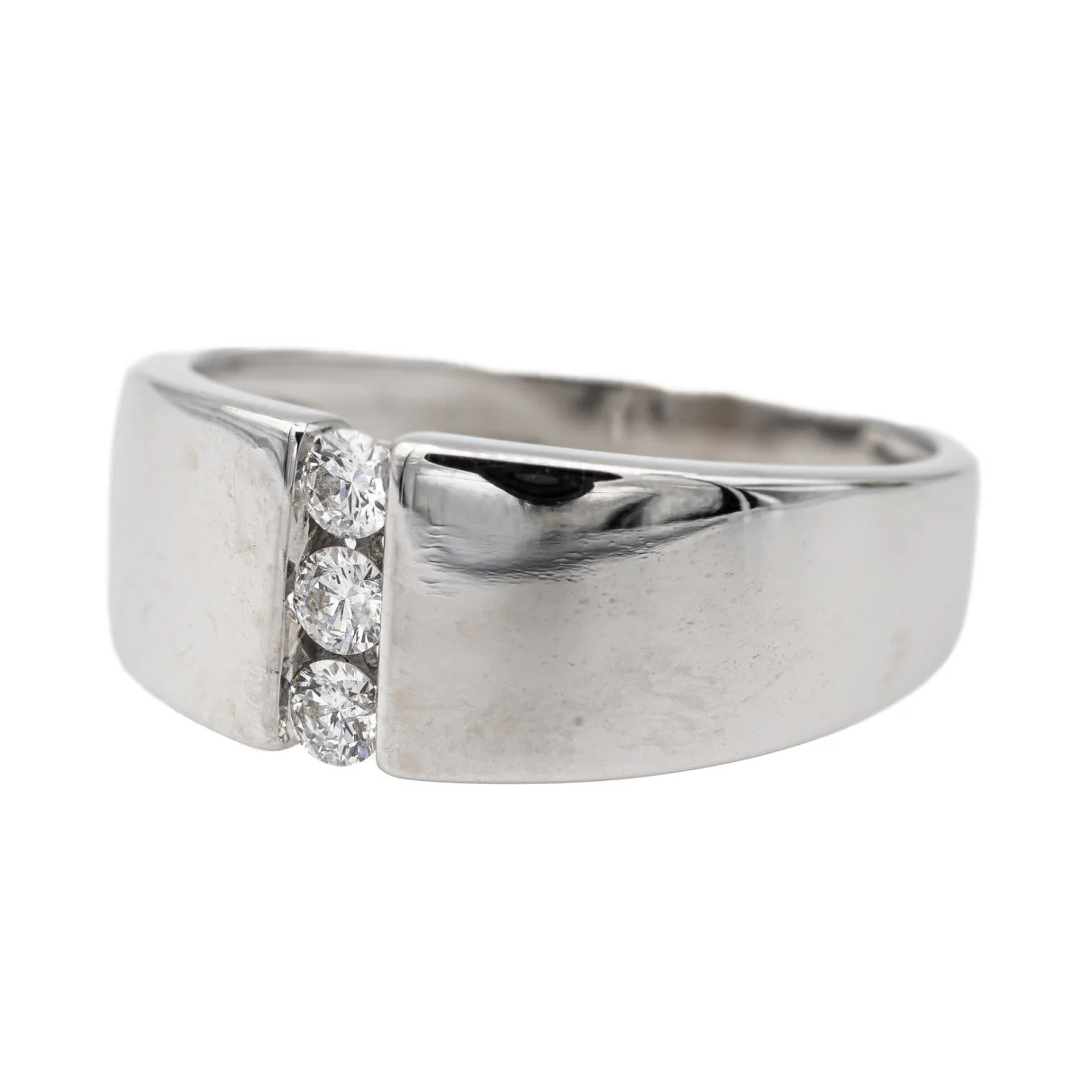 Bague Trilogie Or blanc Diamant - Image 3