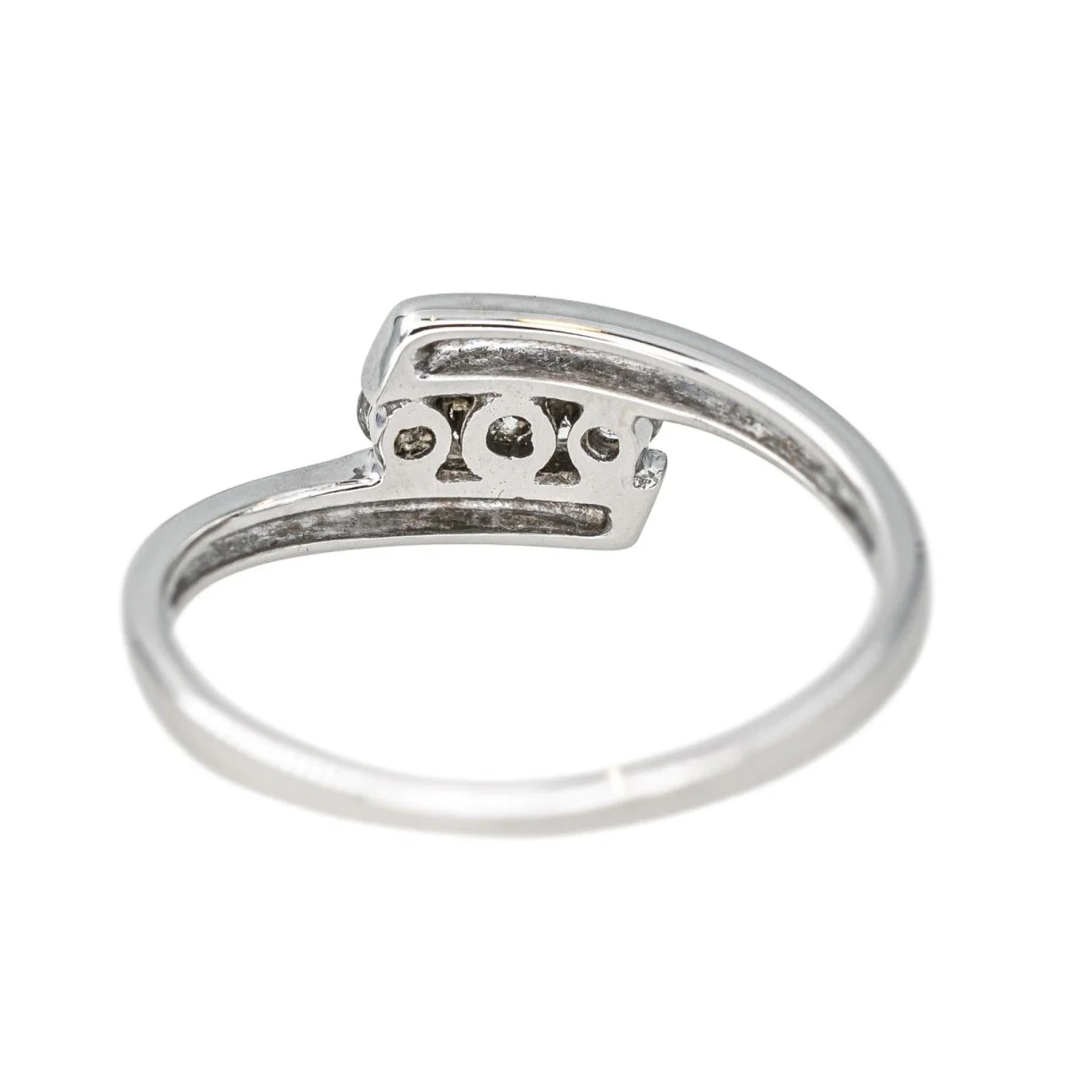 Bague Trilogie en or blanc et diamant - Image 5