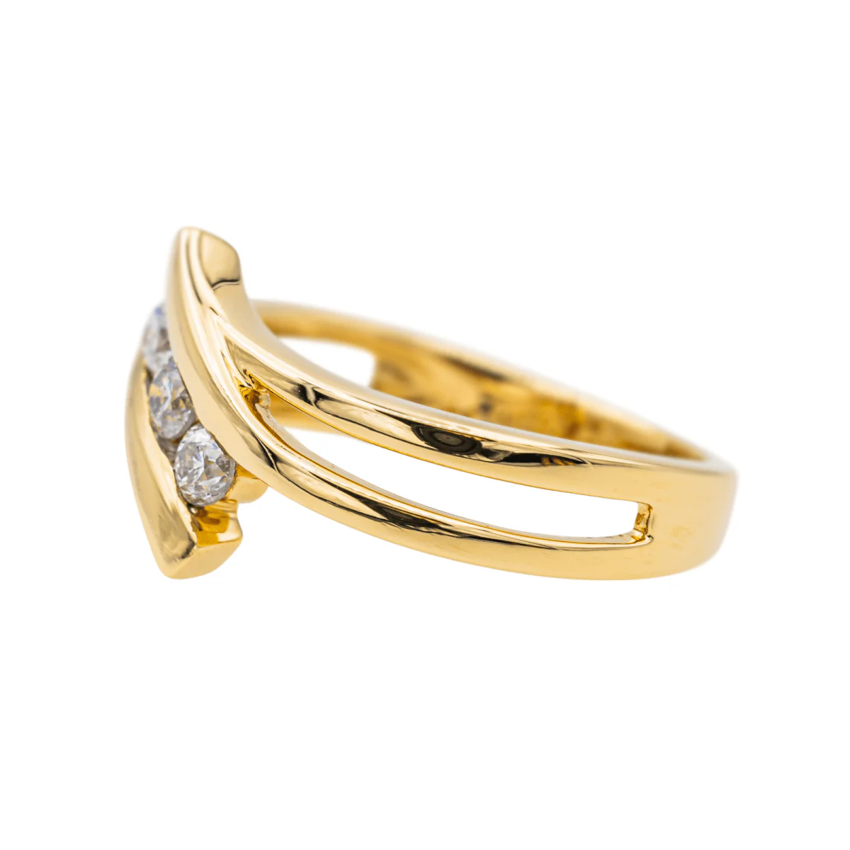 Bague Trilogie Or Jaune Diamant - Image 4