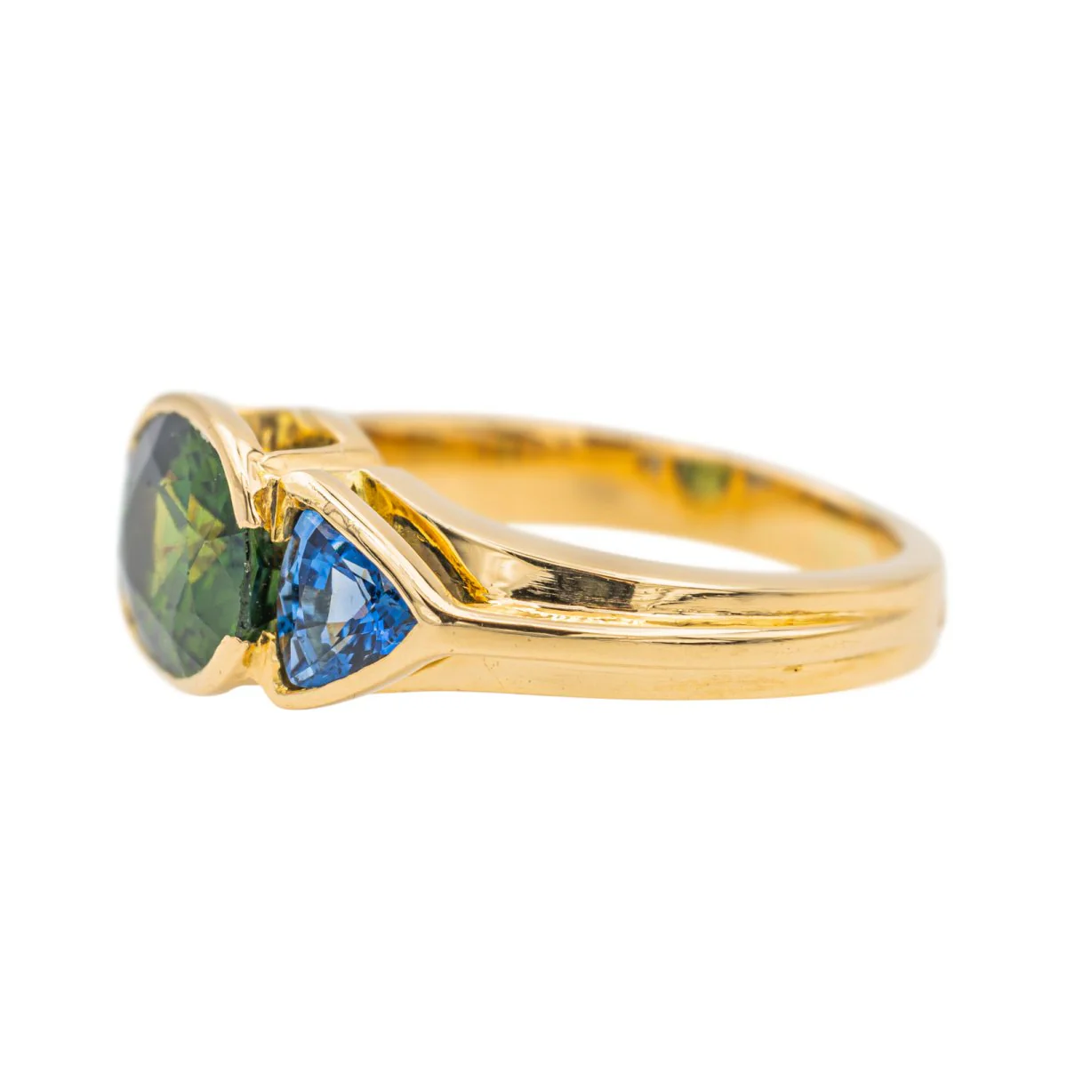 Bague Trilogie Or jaune Saphir - Image 4