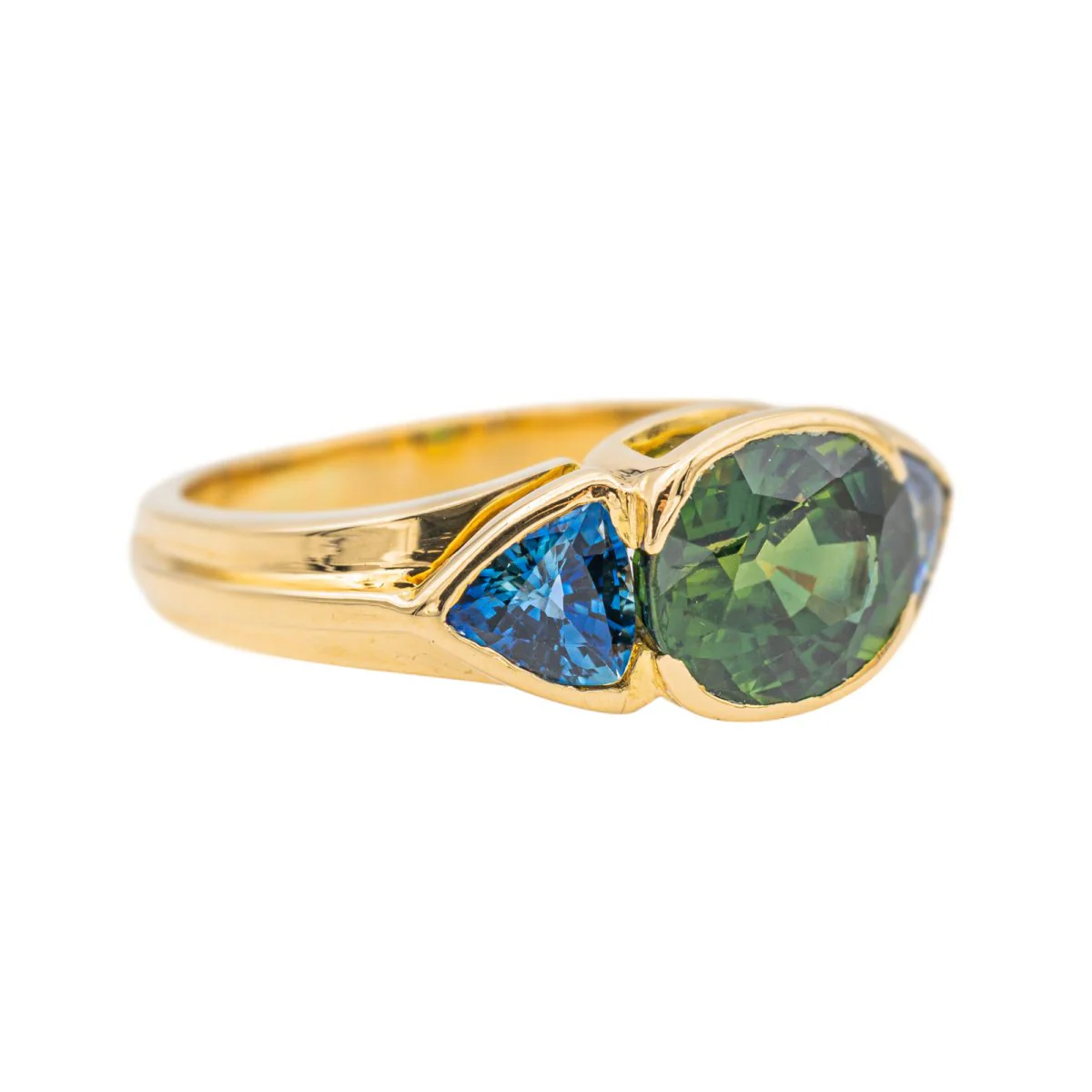 Bague Trilogie Or jaune Saphir - Image 6