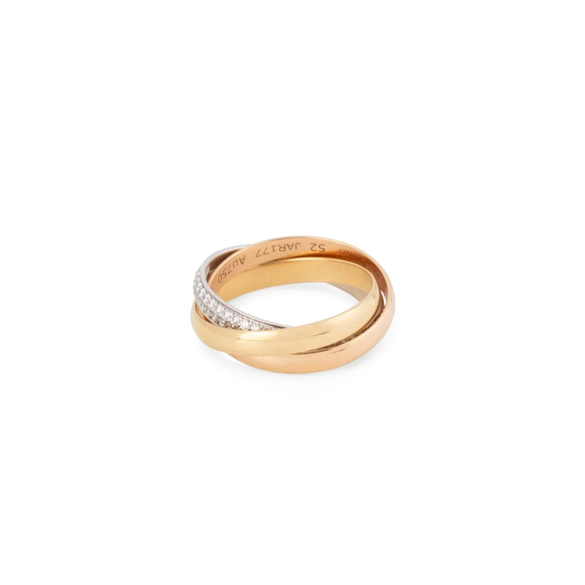 Bague Trinity CARTIER trois ors et diamants - Image 4