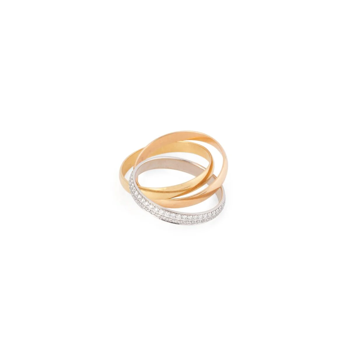 Bague Trinity CARTIER trois ors et diamants - Image 5