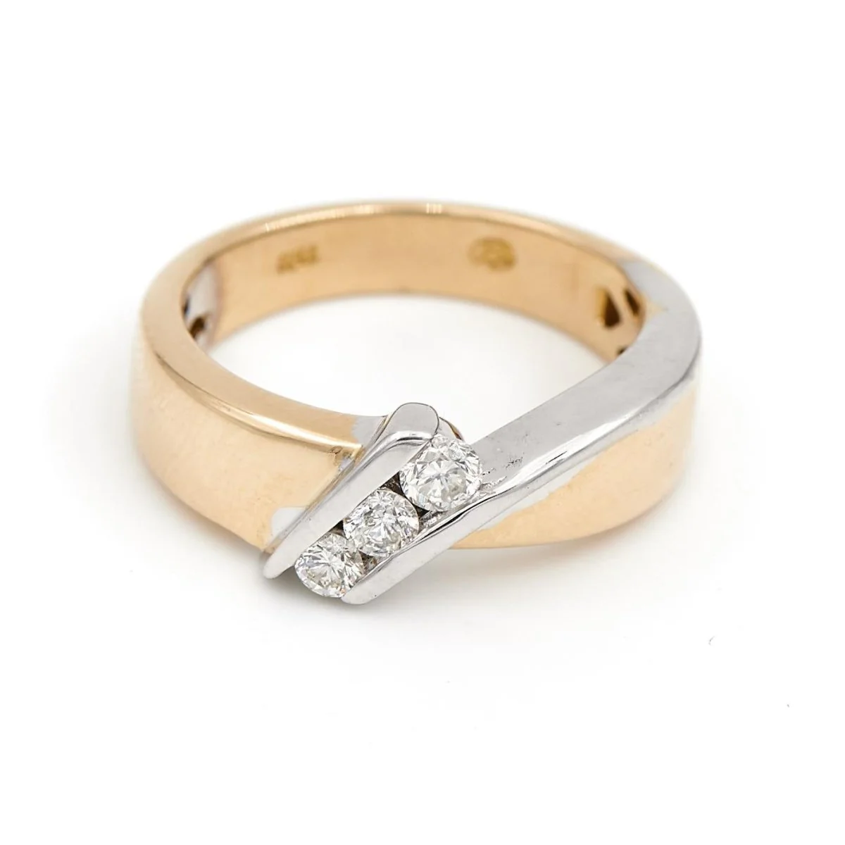 Bague Triologie Or jaune Diamant - Image 3