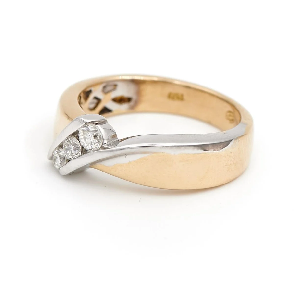 Bague Triologie Or jaune Diamant - Image 4