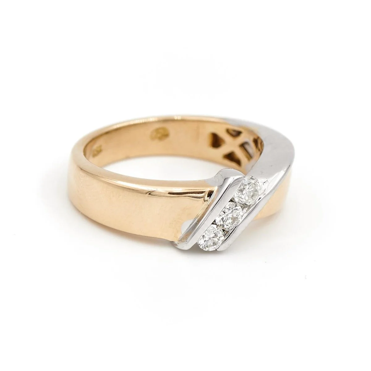 Bague Triologie Or jaune Diamant - Image 5