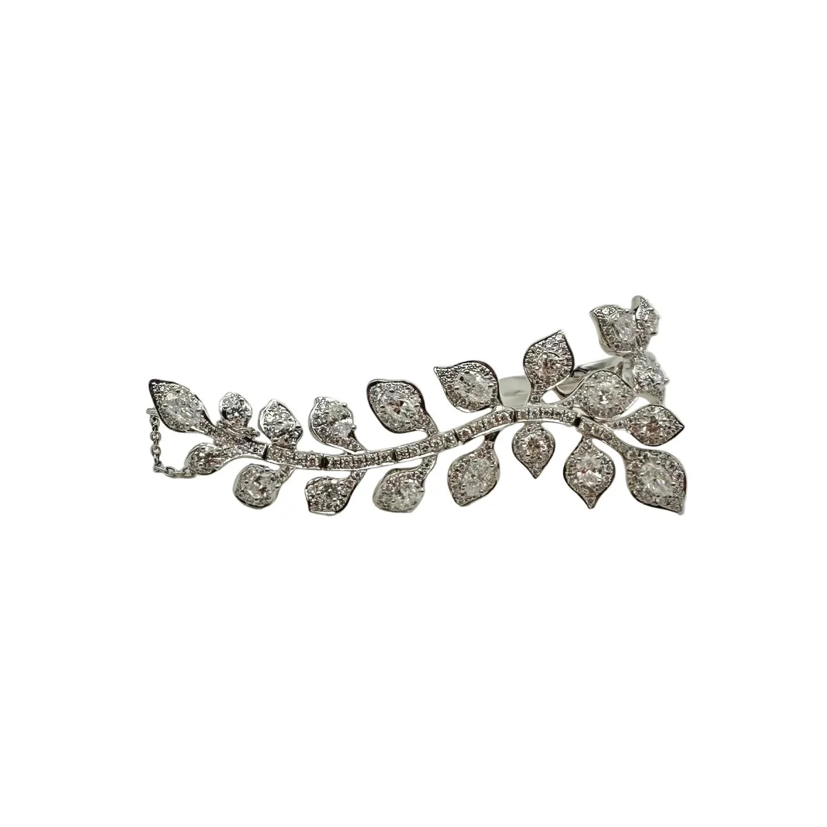 Bague Triple en or blanc et diamants - Image 3