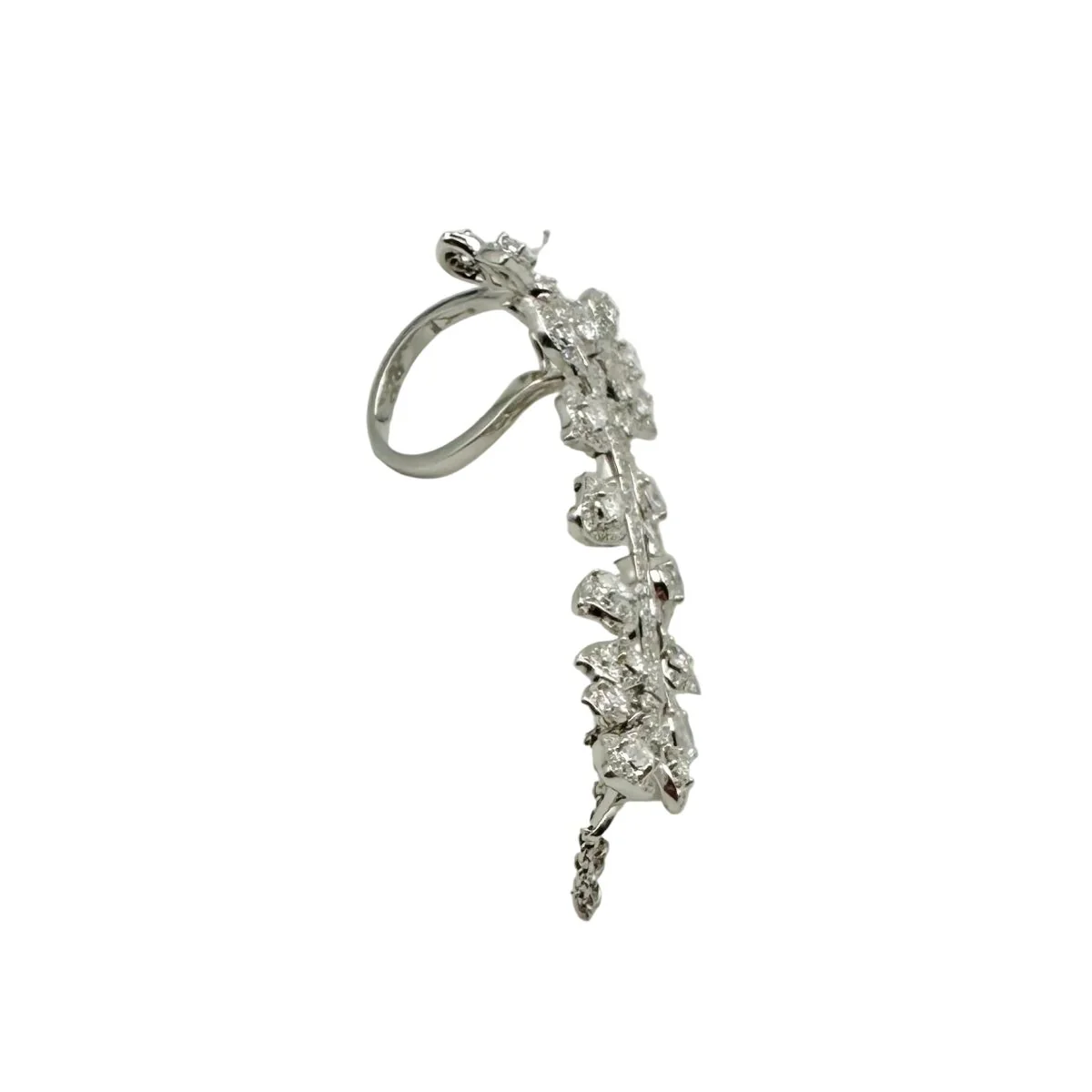 Bague Triple en or blanc et diamants - Image 5