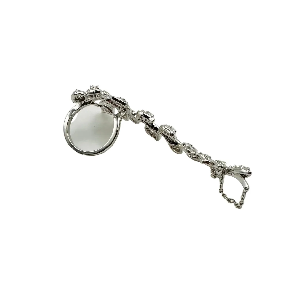 Bague Triple en or blanc et diamants - Image 7