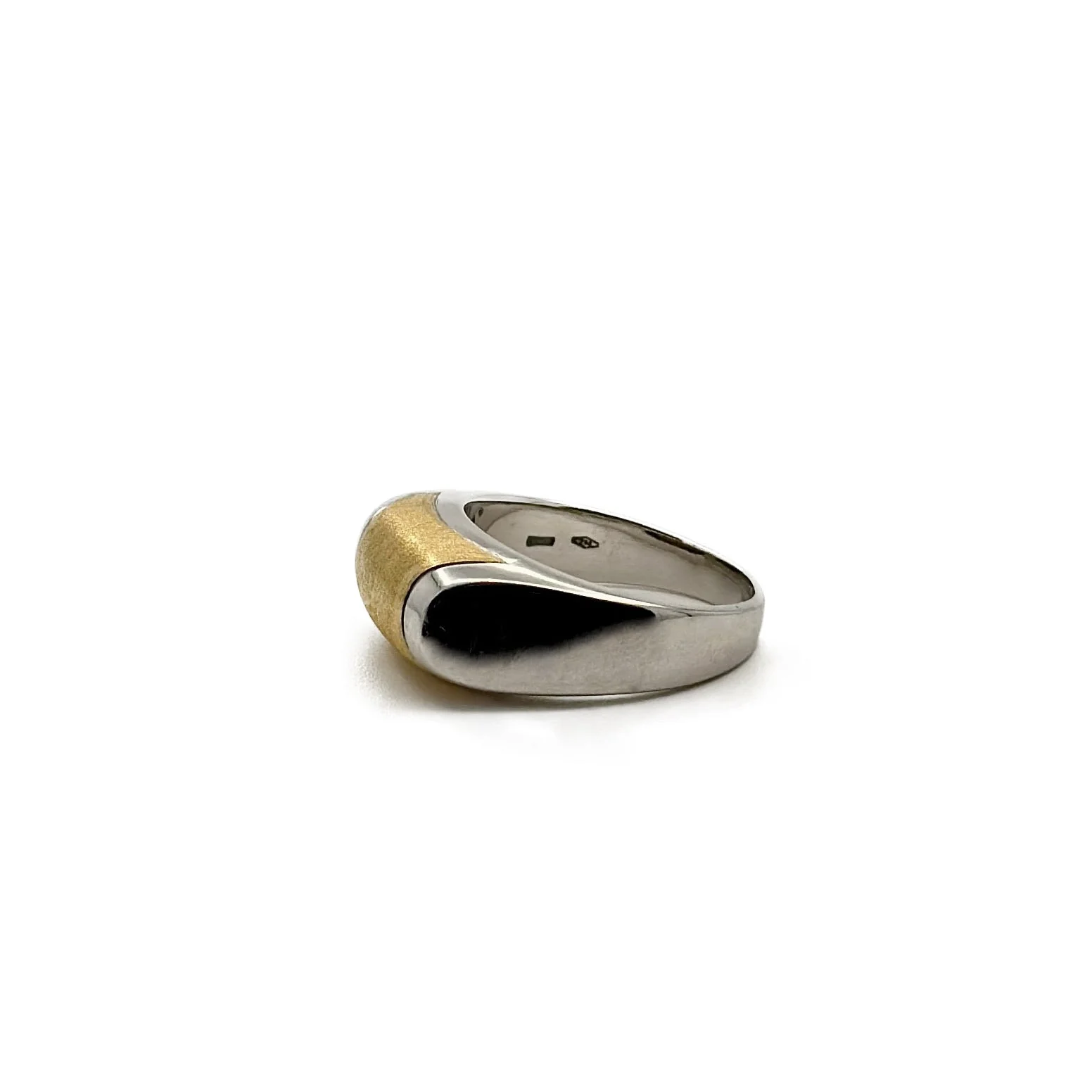 Bague BULGARI Tronchetto en or jaune et or gris - Image 4