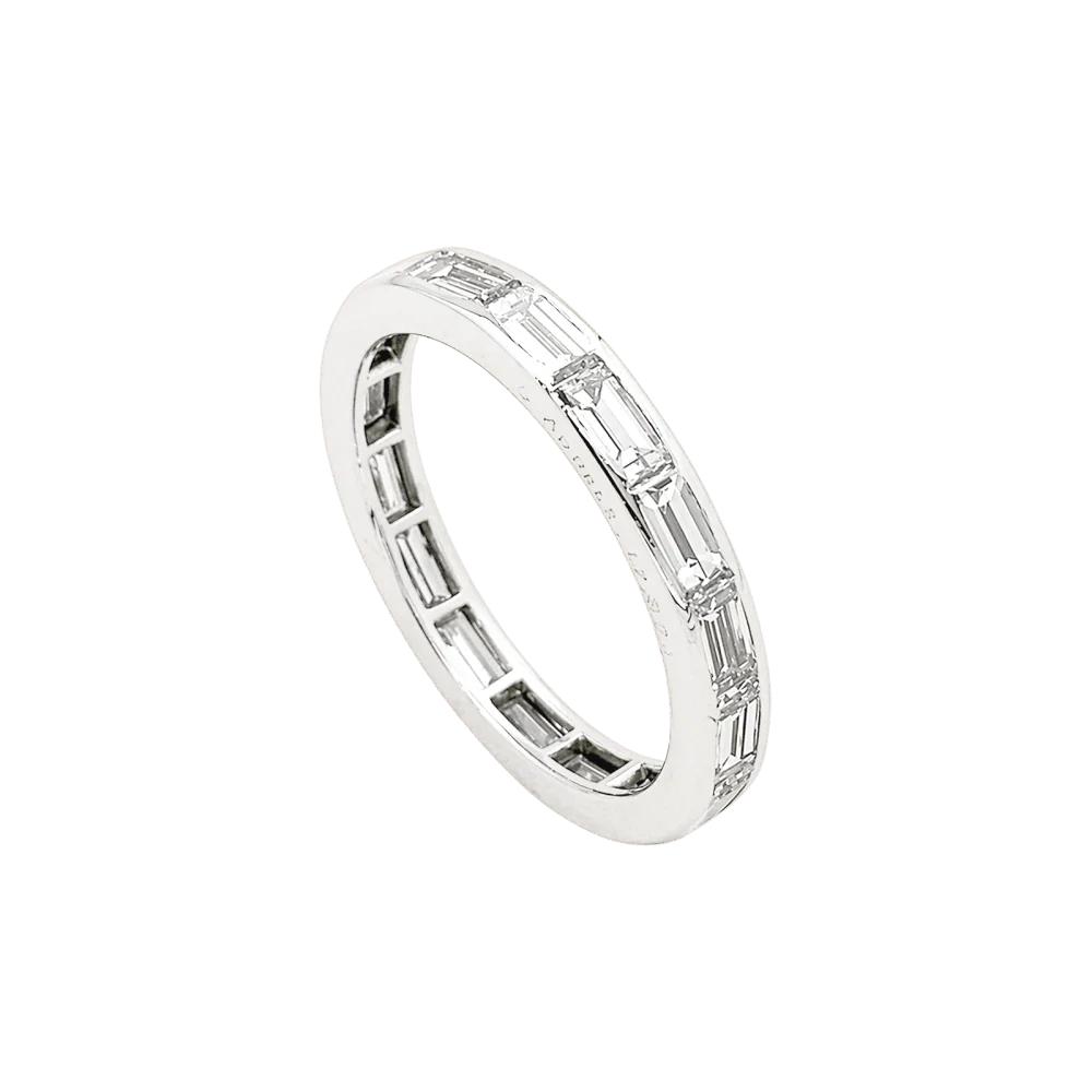 Bague Alliance VAN CLEEF & ARPELS "Romance" en platine et diamants - Image 3