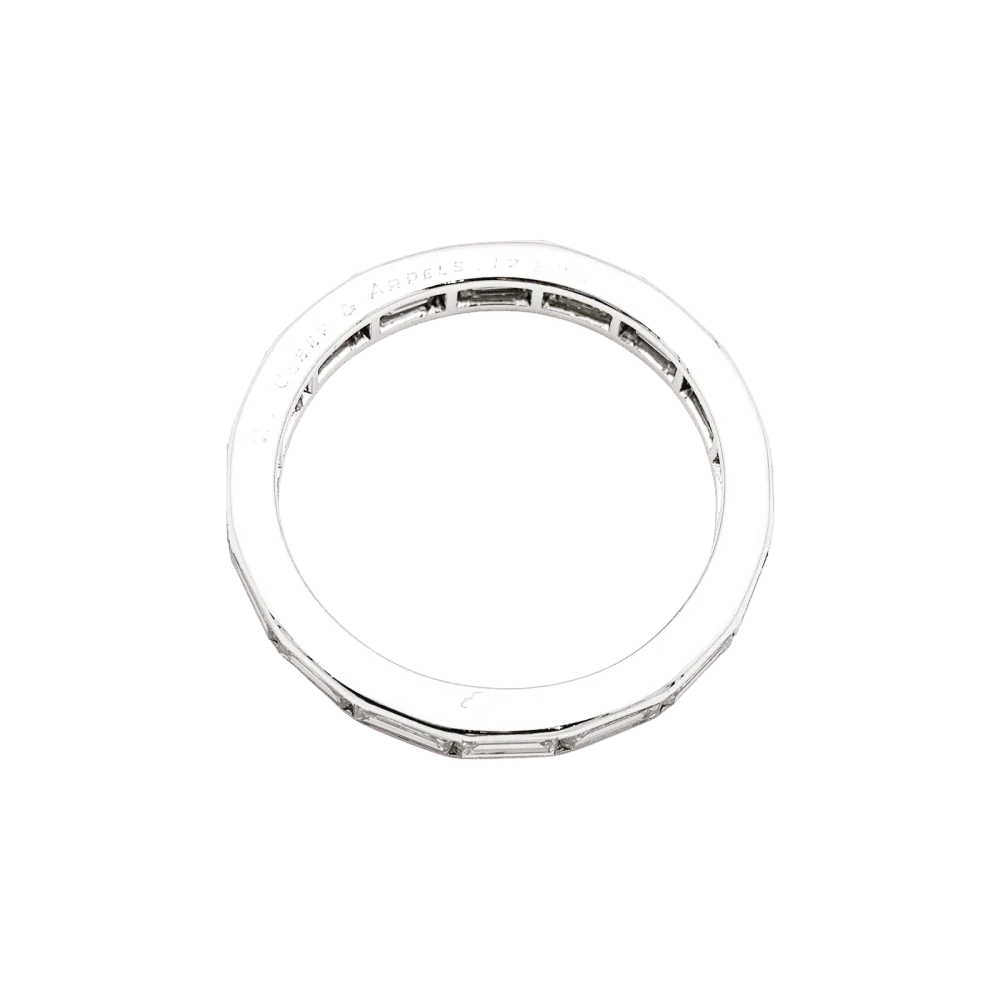 Bague Alliance VAN CLEEF & ARPELS "Romance" en platine et diamants - Image 4