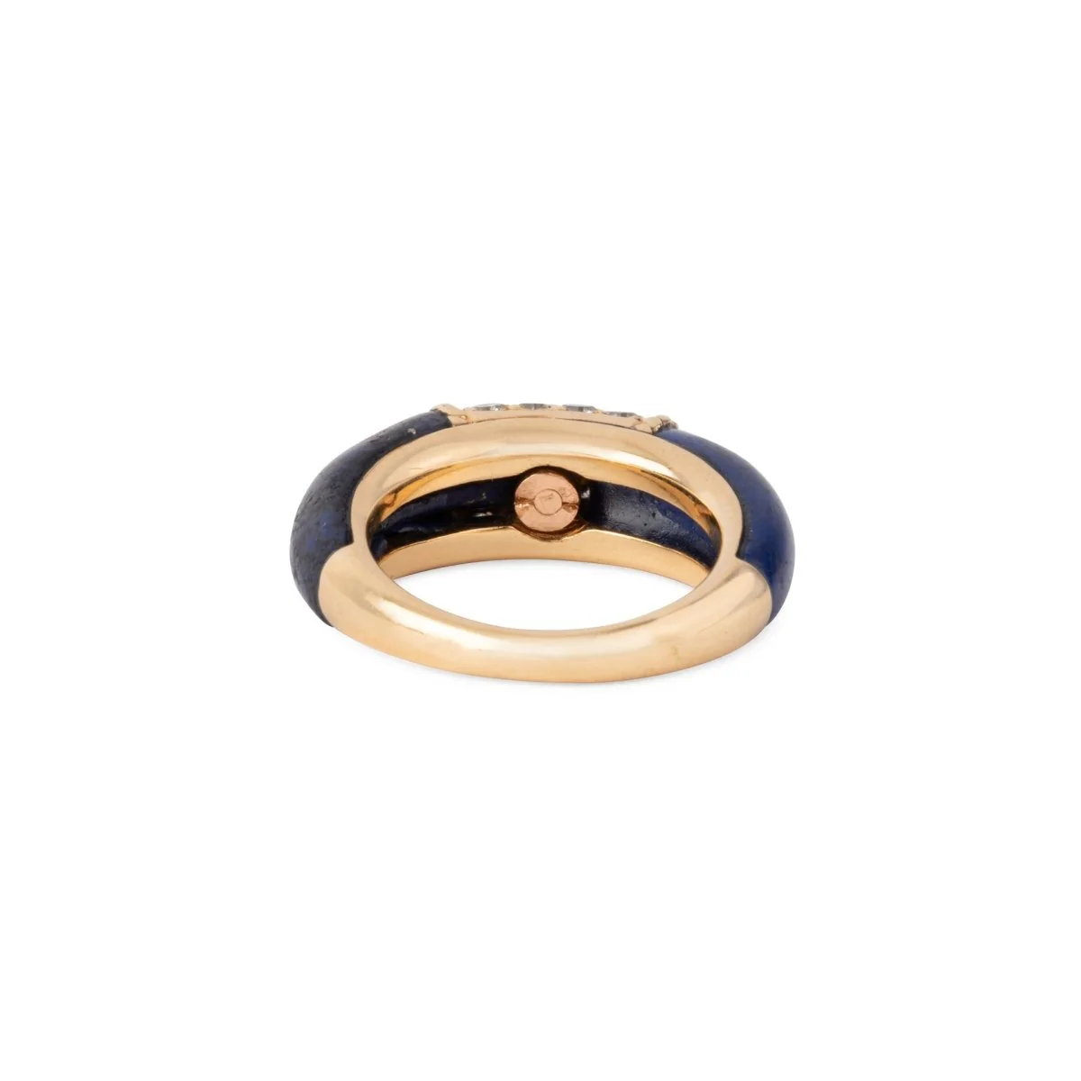 Bague Jonc VAN CLEEF & ARPELS "Philippine" en or jaune, lapis-lazuli et diamants - Image 6