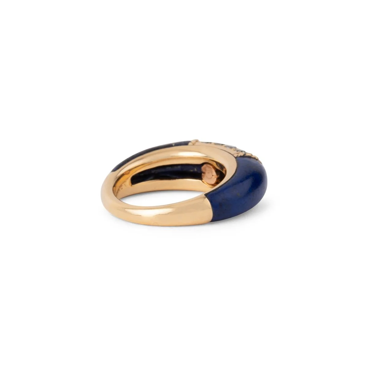 Bague Jonc VAN CLEEF & ARPELS "Philippine" en or jaune, lapis-lazuli et diamants - Image 7