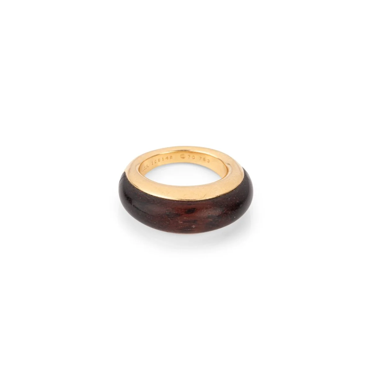 Bague VAN CLEEF & ARPELS en or jaune et bois d'amourette - Image 3