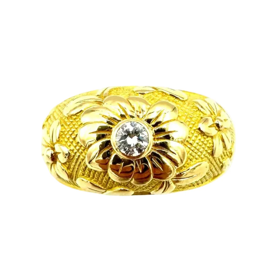 Bague Jonc VAN CLEEF & ARPELS en or jaune et diamant