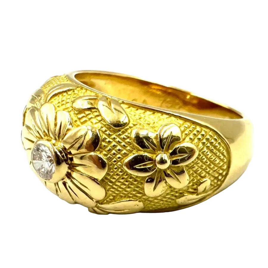 Bague Jonc VAN CLEEF & ARPELS en or jaune et diamant - Image 2