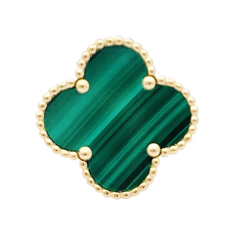 Bague VAN CLEEF & ARPELS "Magic Alhambra" en or jaune et malachite