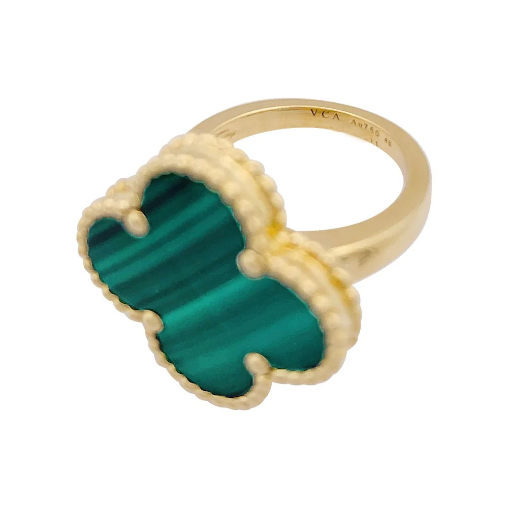 Bague VAN CLEEF & ARPELS "Magic Alhambra" en or jaune et malachite - Image 5