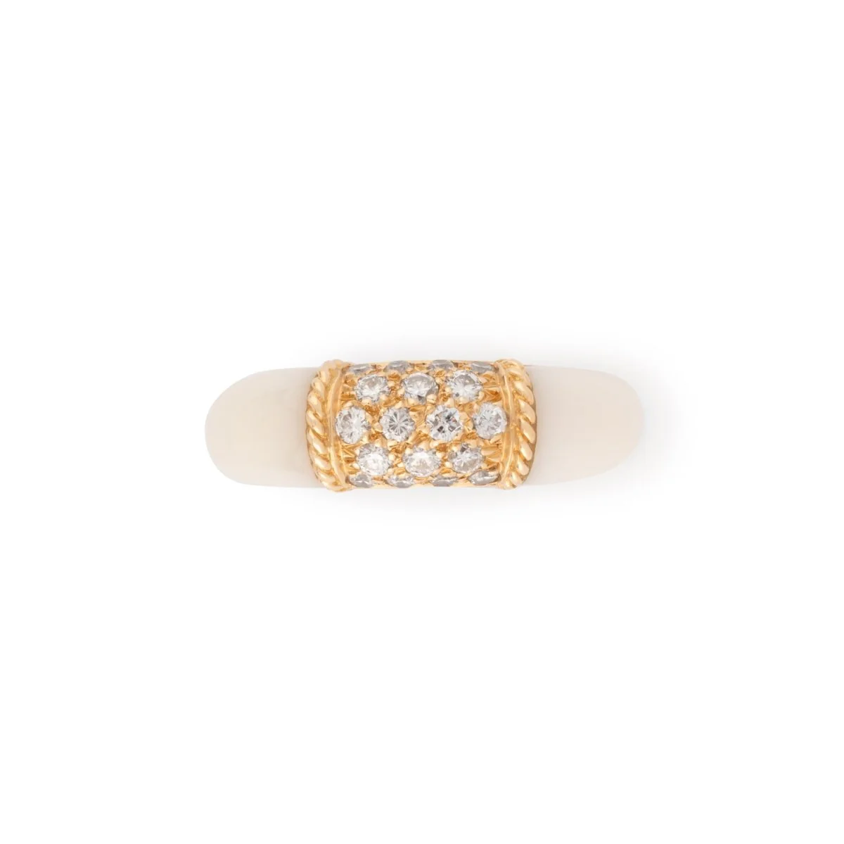 Bague Van Cleef & Arpels Philippine en corail blanc - Image 7