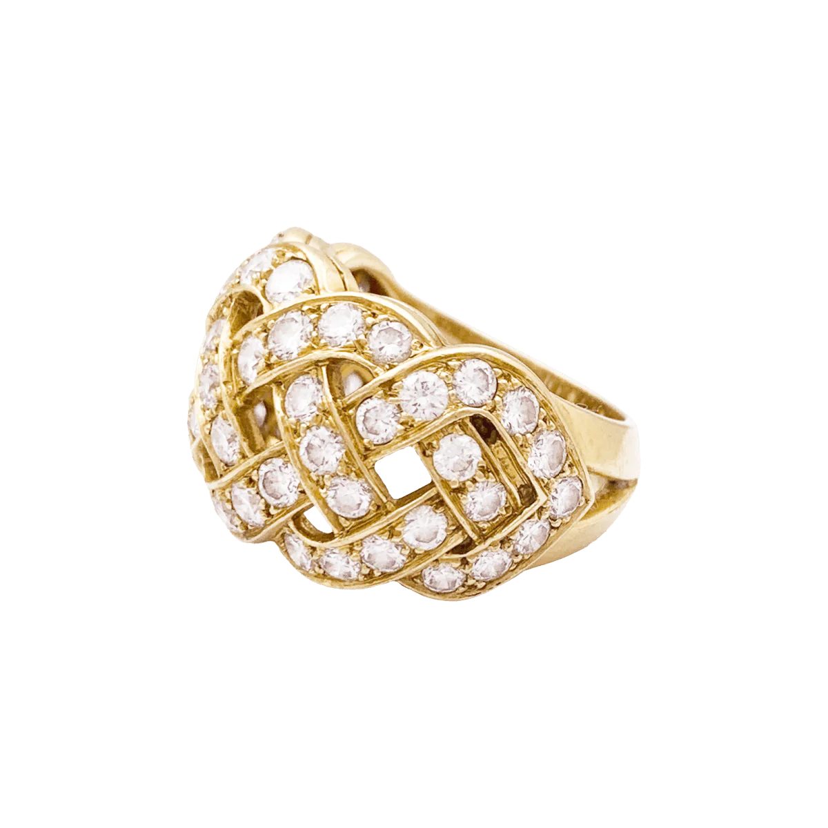 Bague Jonc VAN CLEEF & ARPELS en or jaune et diamants - Image 3