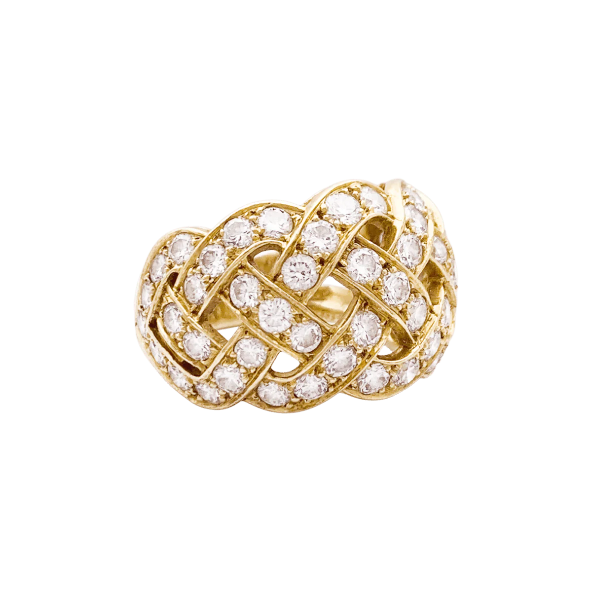 Bague Jonc VAN CLEEF & ARPELS en or jaune et diamants - Image 5