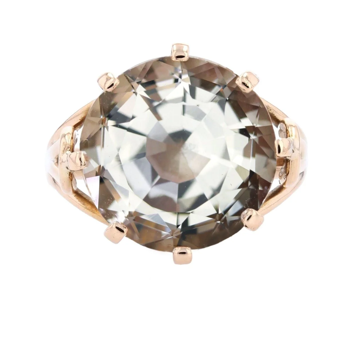 Bague Cocktail en or jaune et béryl