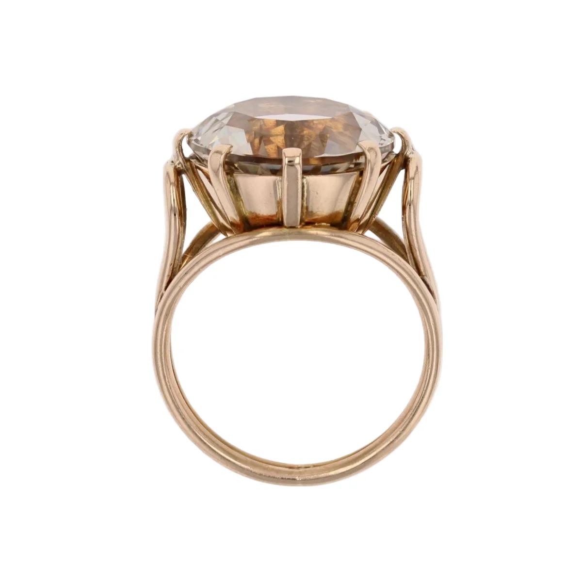 Bague Cocktail en or jaune et béryl - Image 5