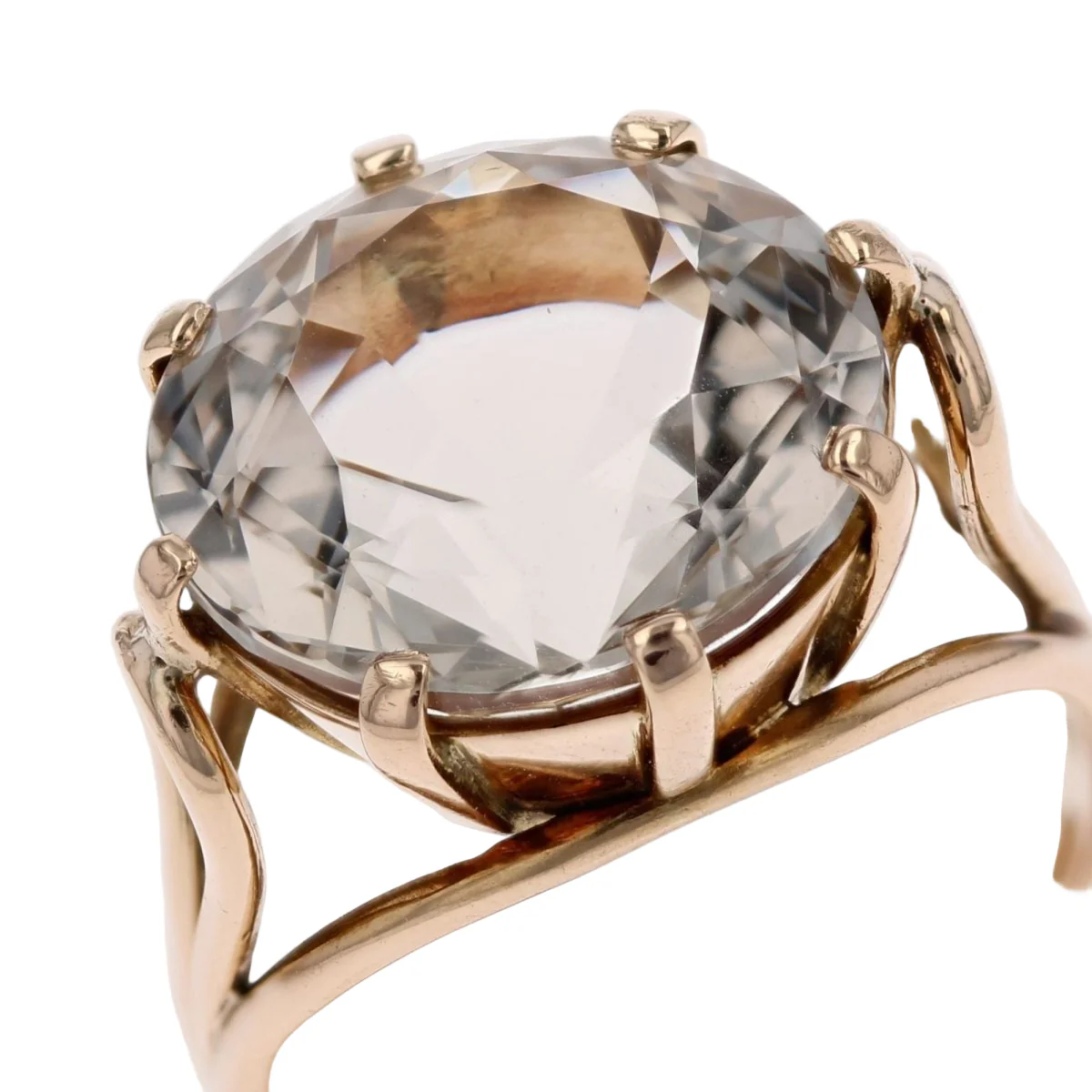 Bague Cocktail en or jaune et béryl - Image 6