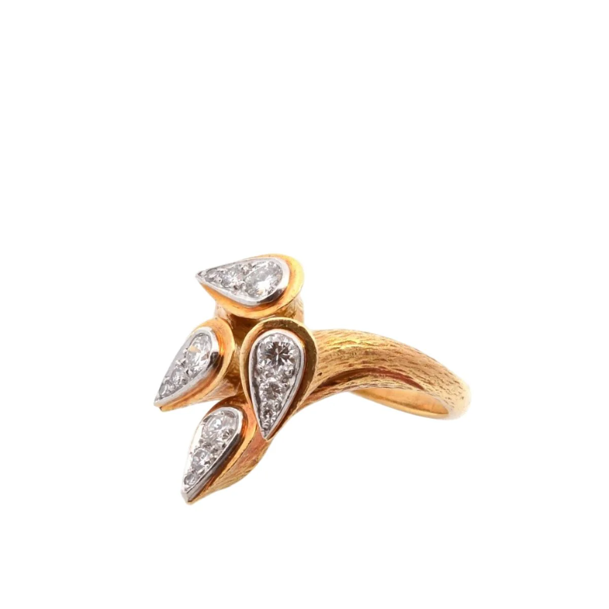 Bague Cocktail BOUCHERON en or jaune et diamants - Image 2